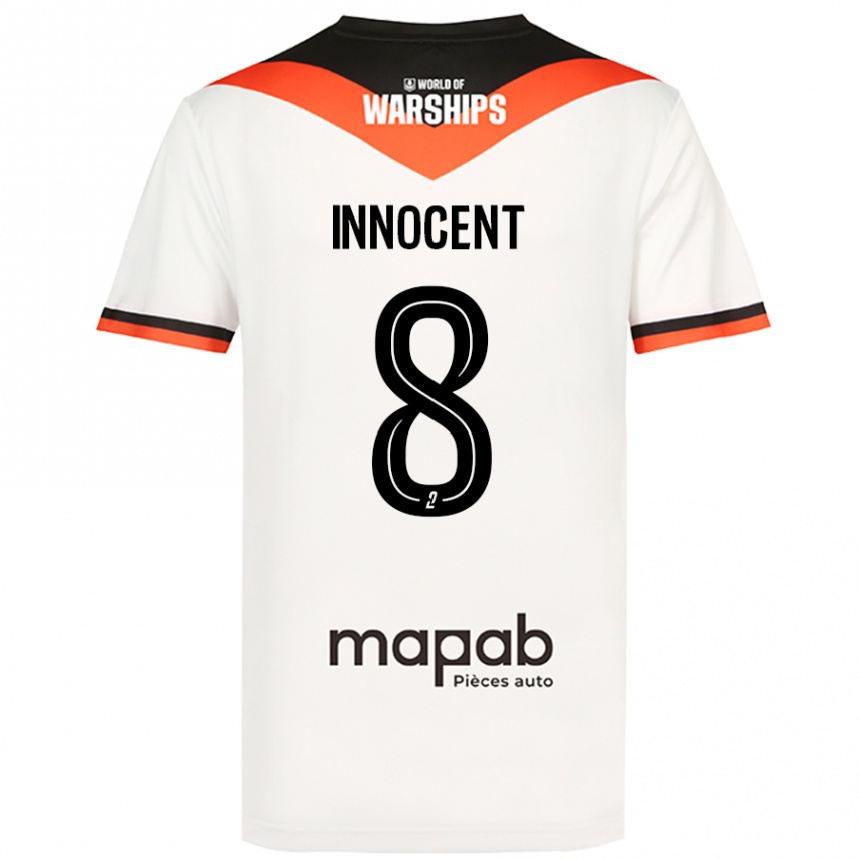 Kids Football Bonke Innocent #8 White Away Jersey 2024/25 T-Shirt Canada