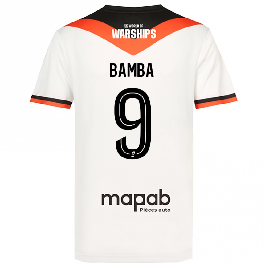 Kids Football Mohamed Bamba #9 White Away Jersey 2024/25 T-Shirt Canada