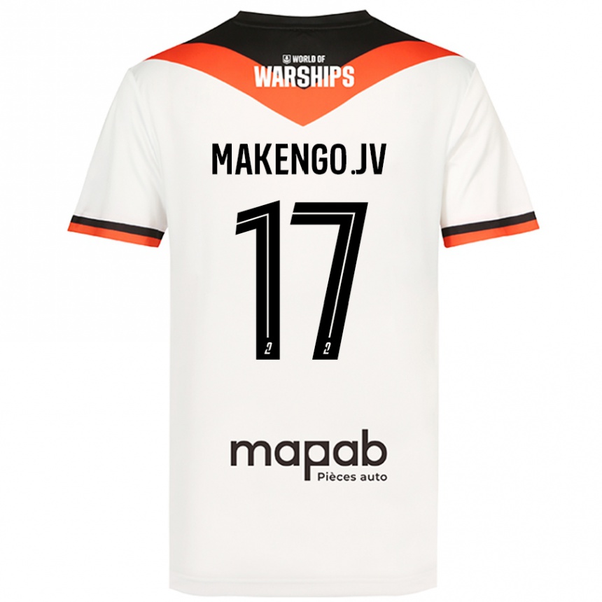 Kids Football Jean-Victor Makengo #17 White Away Jersey 2024/25 T-Shirt Canada