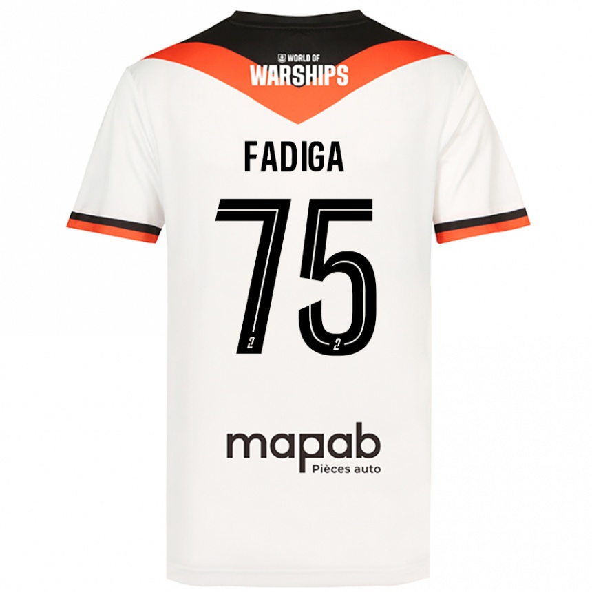 Kids Football Bandiougou Fadiga #75 White Away Jersey 2024/25 T-Shirt Canada