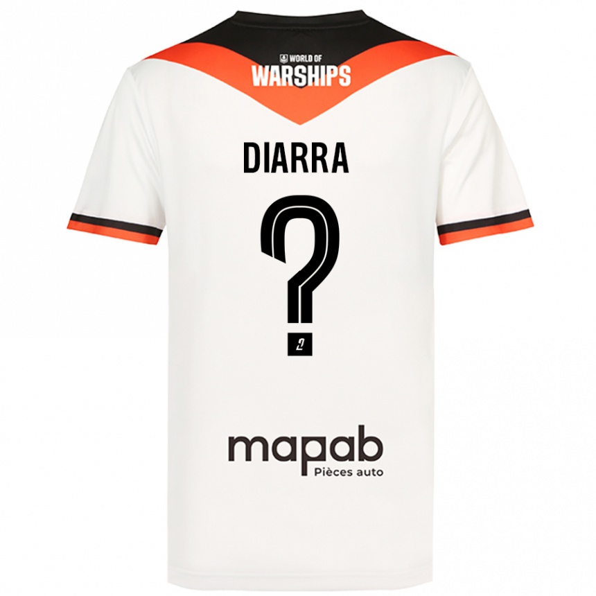 Kids Football Boubakar Diarra #0 White Away Jersey 2024/25 T-Shirt Canada