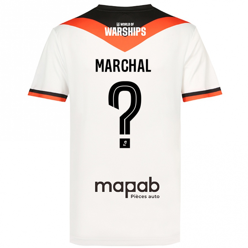 Kids Football Noam Marchal #0 White Away Jersey 2024/25 T-Shirt Canada