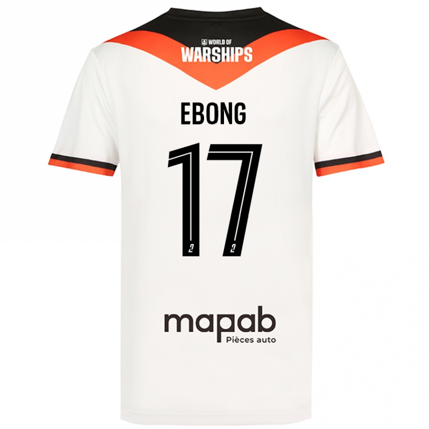 Kids Football Arthur Ebong #17 White Away Jersey 2024/25 T-Shirt Canada