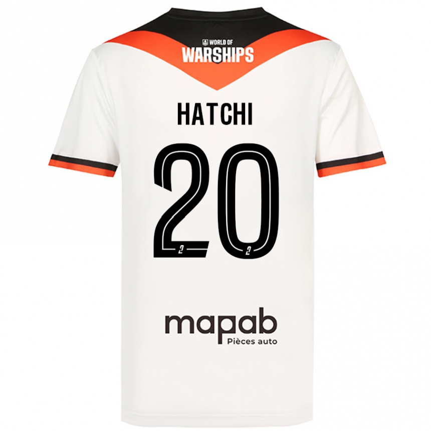 Kids Football Jérémy Hatchi #20 White Away Jersey 2024/25 T-Shirt Canada