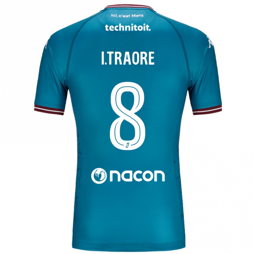 Enfant Football Maillot Ismaël Traoré #8 Bleu Pétrole Tenues Extérieur 2024/25 Canada