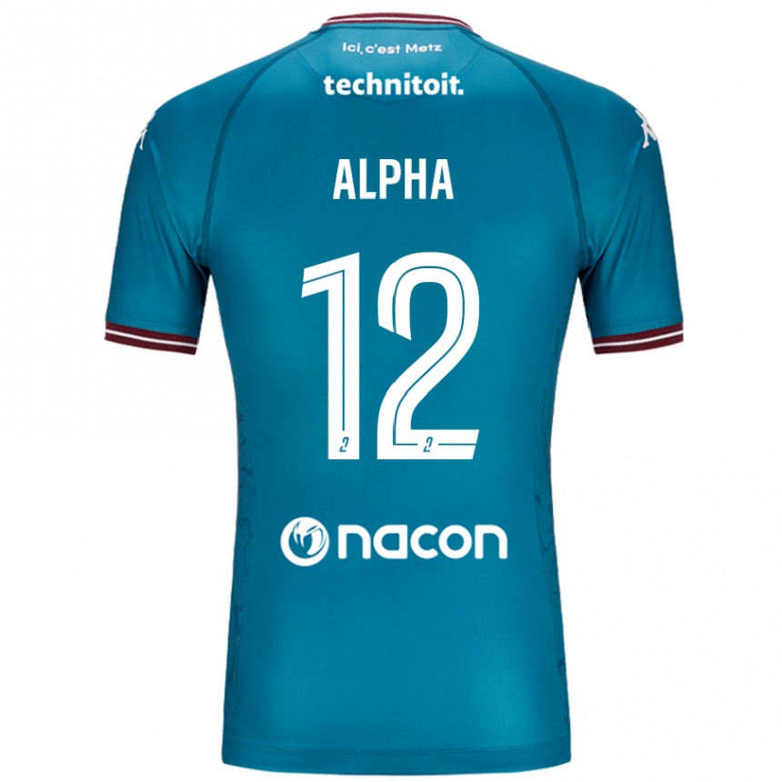 Enfant Football Maillot Alpha Touré #12 Bleu Pétrole Tenues Extérieur 2024/25 Canada