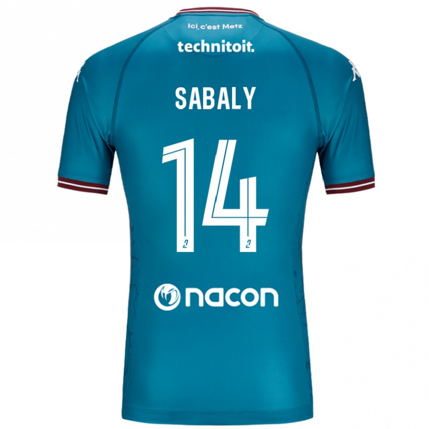 Enfant Football Maillot Cheikh Sabaly #14 Bleu Pétrole Tenues Extérieur 2024/25 Canada