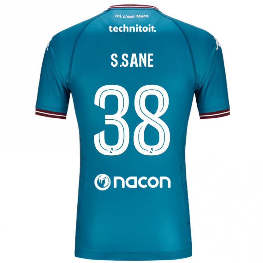 Enfant Football Maillot Sadibou Sané #38 Bleu Pétrole Tenues Extérieur 2024/25 Canada