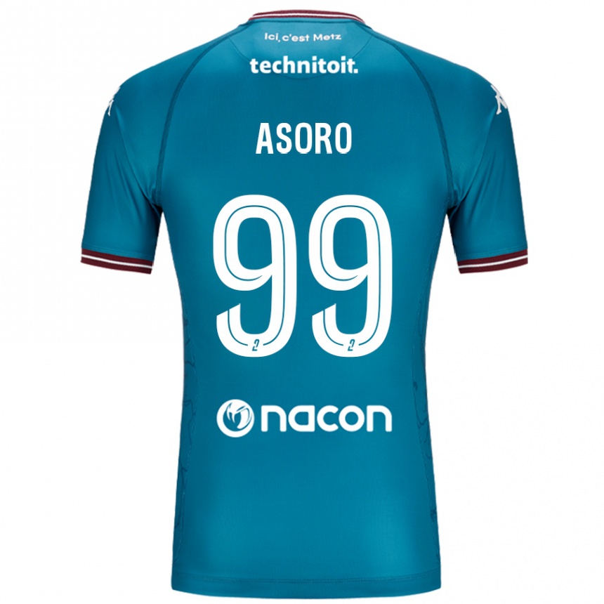 Enfant Football Maillot Joel Asoro #99 Bleu Pétrole Tenues Extérieur 2024/25 Canada