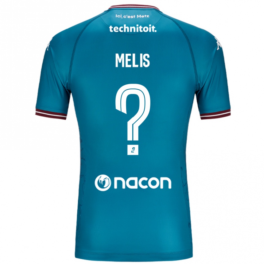 Enfant Football Maillot Antonin Melis #0 Bleu Pétrole Tenues Extérieur 2024/25 Canada