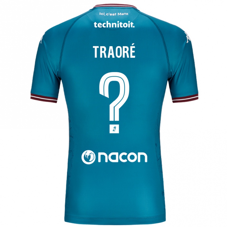 Enfant Football Maillot Badra Traoré #0 Bleu Pétrole Tenues Extérieur 2024/25 Canada