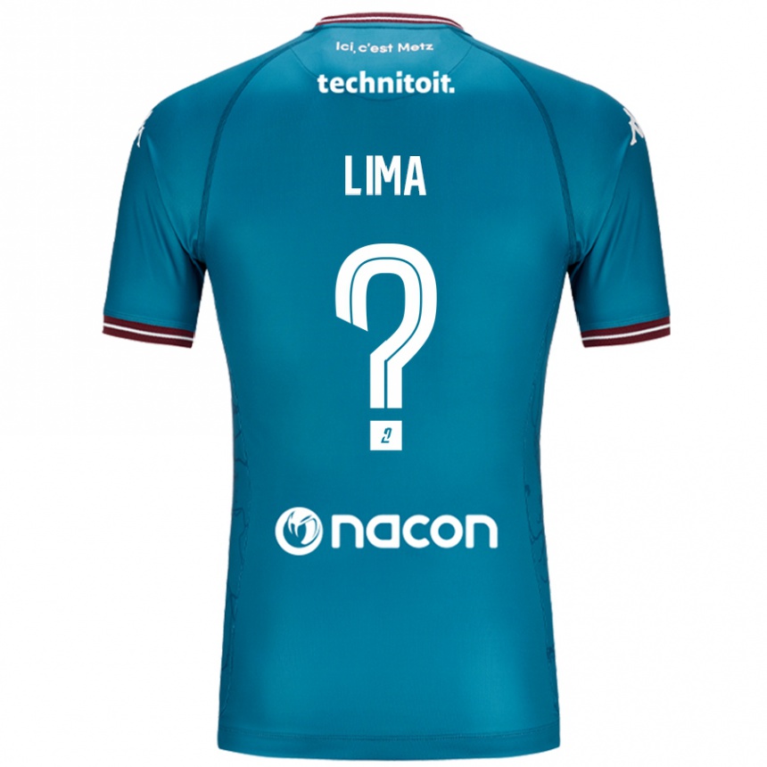 Enfant Football Maillot Edson Lima #0 Bleu Pétrole Tenues Extérieur 2024/25 Canada