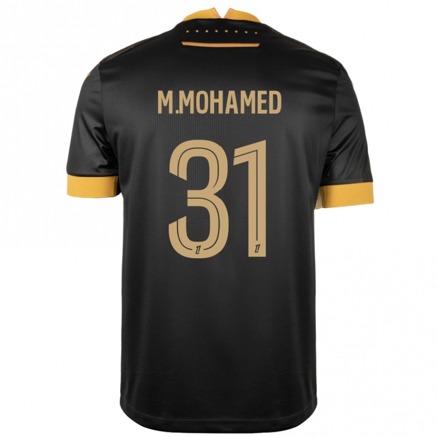 Kids Football Mostafa Mohamed #31 Black Brown Away Jersey 2024/25 T-Shirt Canada