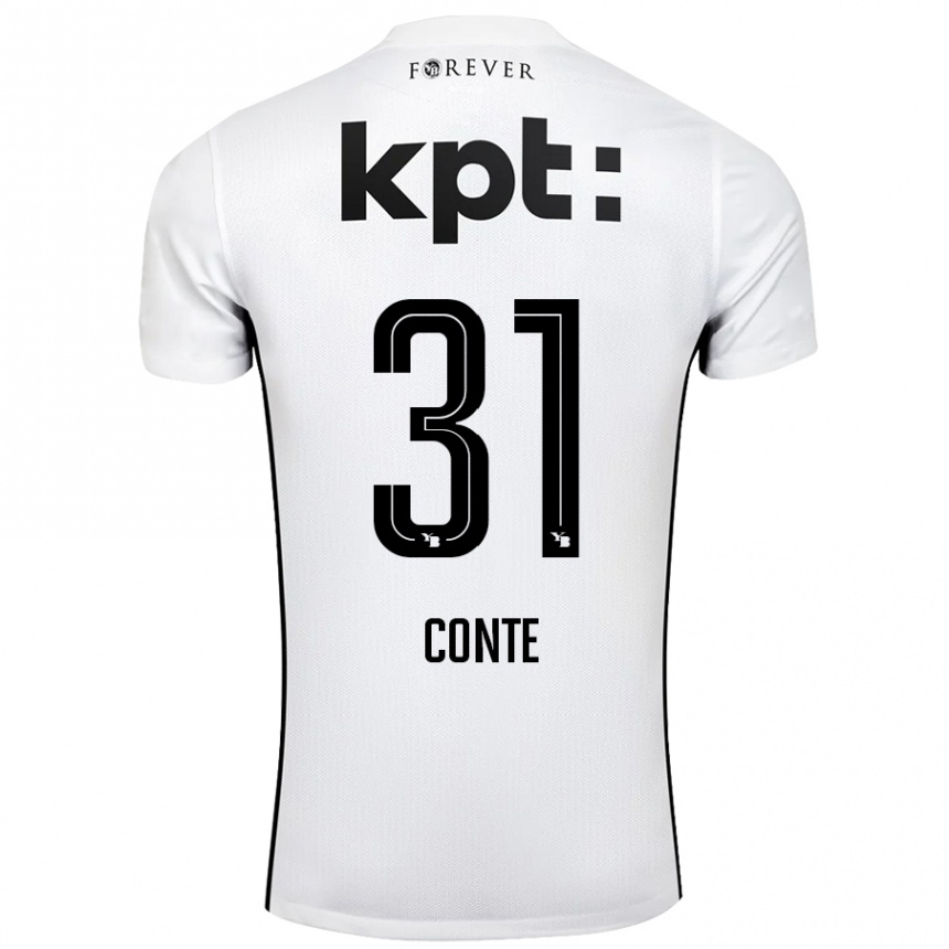 Enfant Football Maillot Facinet Conte #31 Blanc Noir Tenues Extérieur 2024/25 Canada