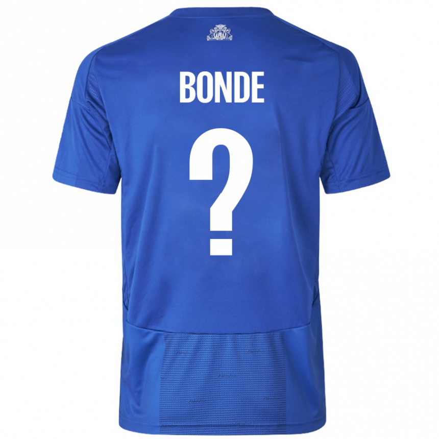 Kids Football Rode Bonde #0 White Blue Away Jersey 2024/25 T-Shirt Canada