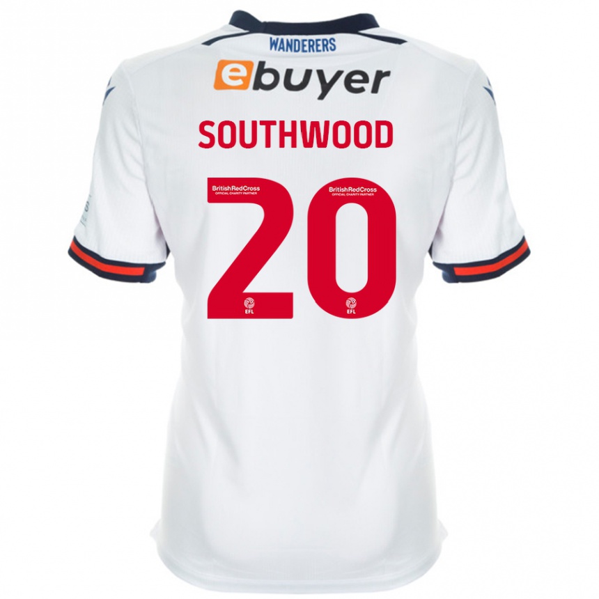 Men Football Luke Southwood #20 White Home Jersey 2024/25 T-Shirt Canada