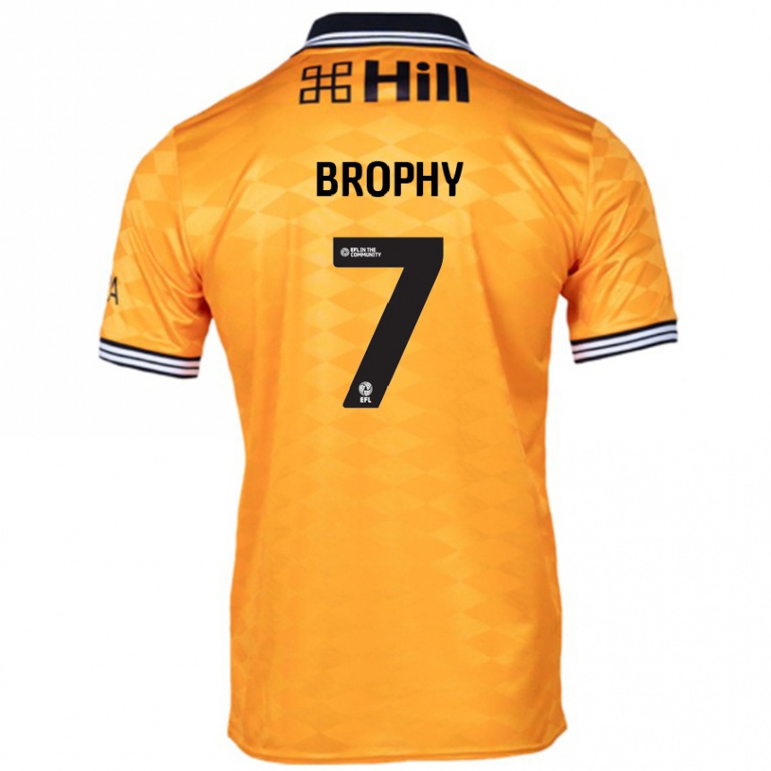 Men Football James Brophy #7 Orange Home Jersey 2024/25 T-Shirt Canada