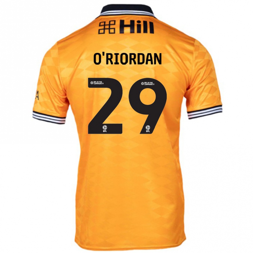 Men Football Connor O'riordan #29 Orange Home Jersey 2024/25 T-Shirt Canada