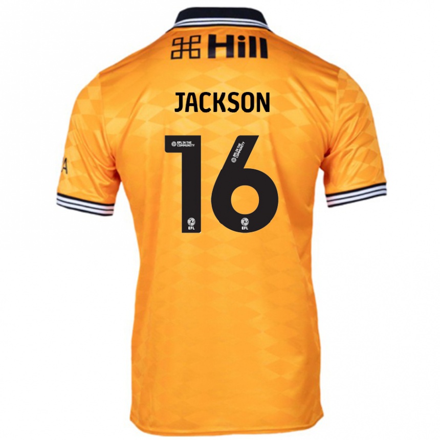 Men Football Abbie Jackson #16 Orange Home Jersey 2024/25 T-Shirt Canada