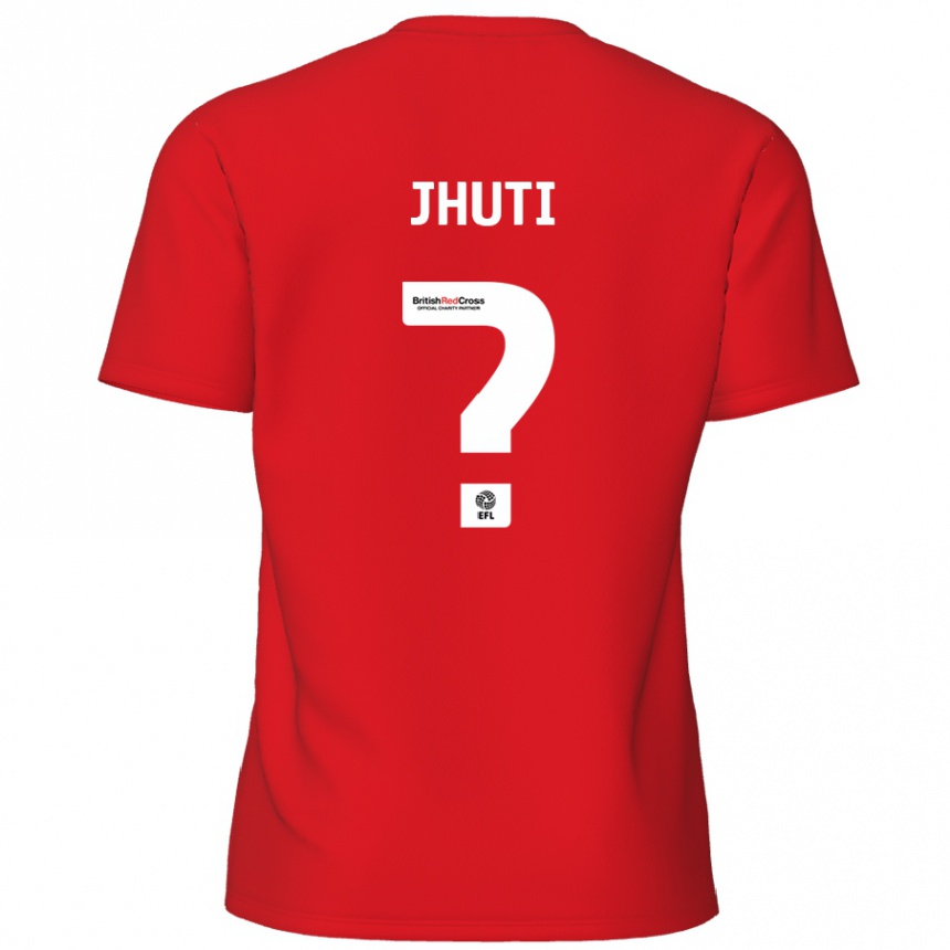 Men Football Reece Jhuti #0 Red Home Jersey 2024/25 T-Shirt Canada