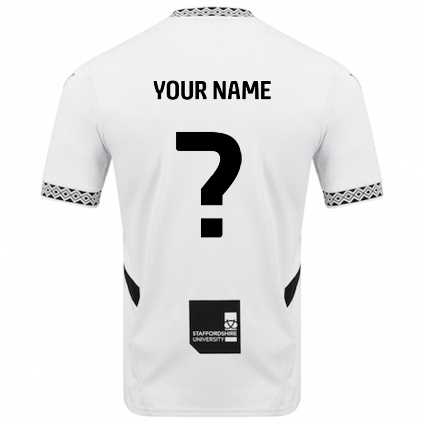 Men Football Your Name #0 White Home Jersey 2024/25 T-Shirt Canada