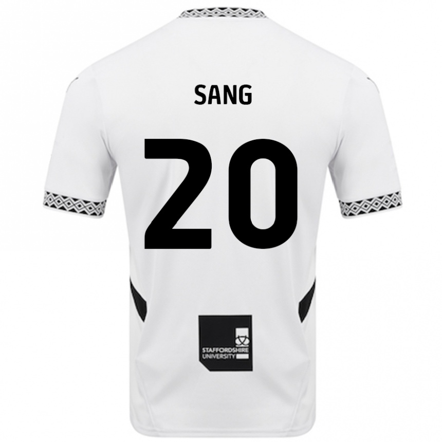 Men Football Tom Sang #20 White Home Jersey 2024/25 T-Shirt Canada