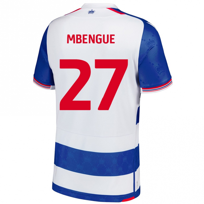 Men Football Amadou Salif Mbengue #27 Blue White Home Jersey 2024/25 T-Shirt Canada