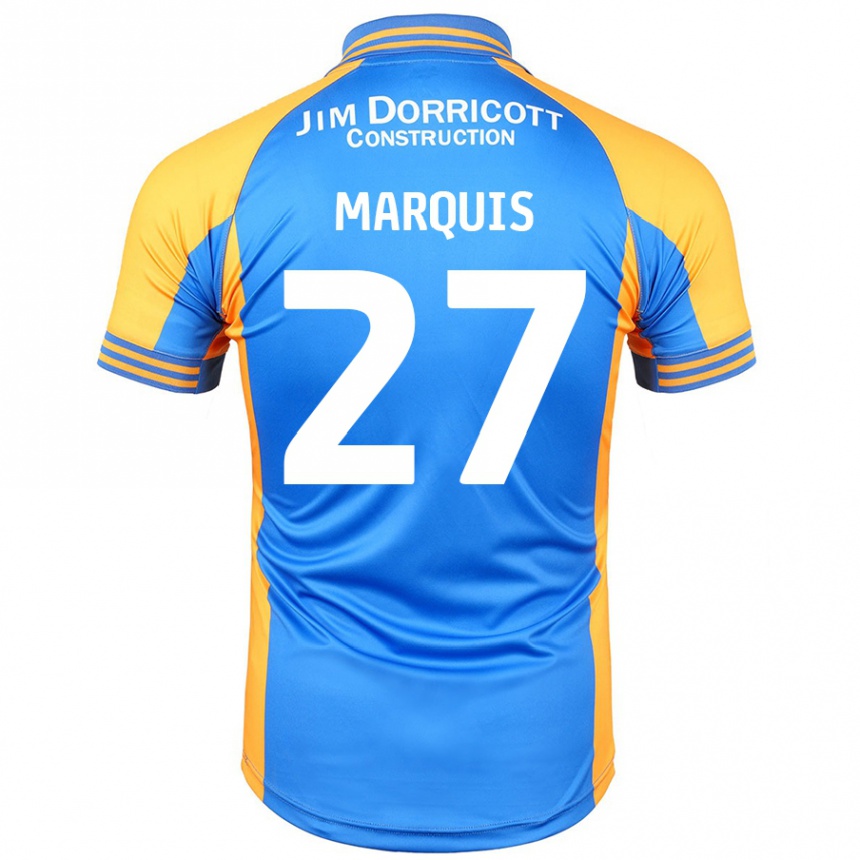 Homme Football Maillot John Marquis #27 Bleu Ambre Tenues Domicile 2024/25 Canada