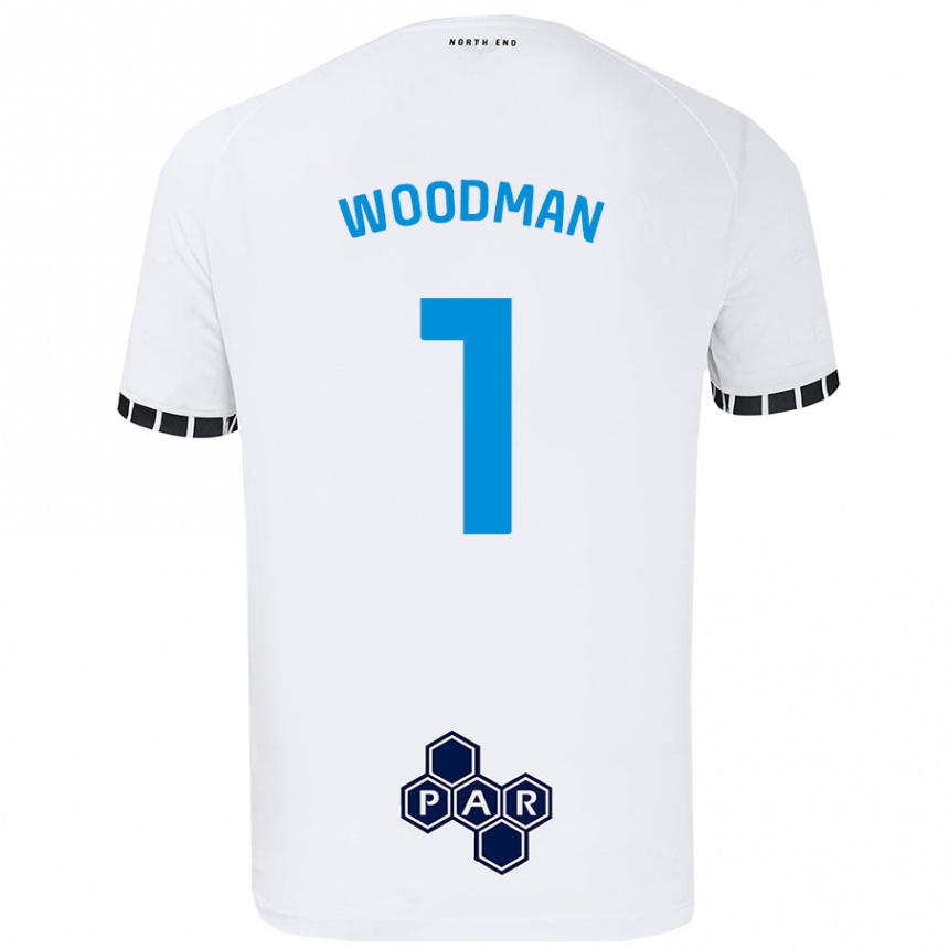 Men Football Freddie Woodman #1 White Home Jersey 2024/25 T-Shirt Canada