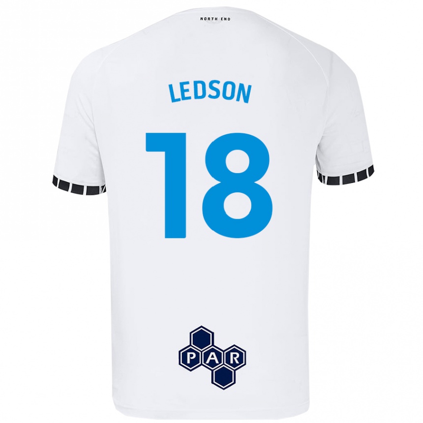 Men Football Ryan Ledson #18 White Home Jersey 2024/25 T-Shirt Canada