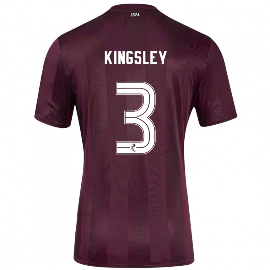 Men Football Stephen Kingsley #3 Burgundy Home Jersey 2024/25 T-Shirt Canada