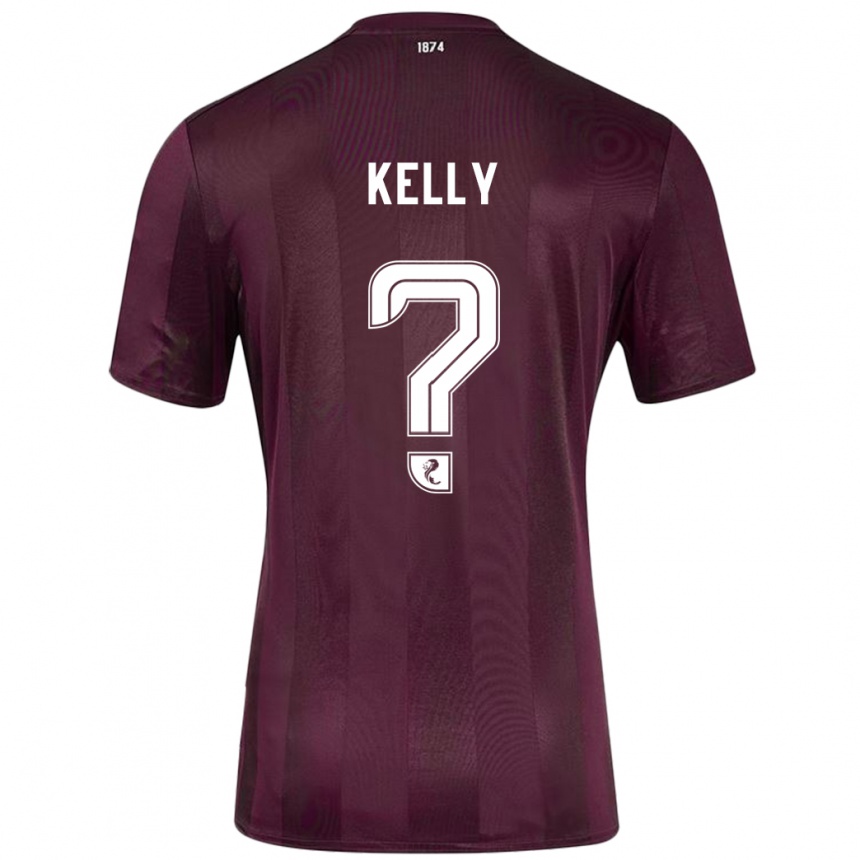 Men Football Ryan Kelly #0 Burgundy Home Jersey 2024/25 T-Shirt Canada