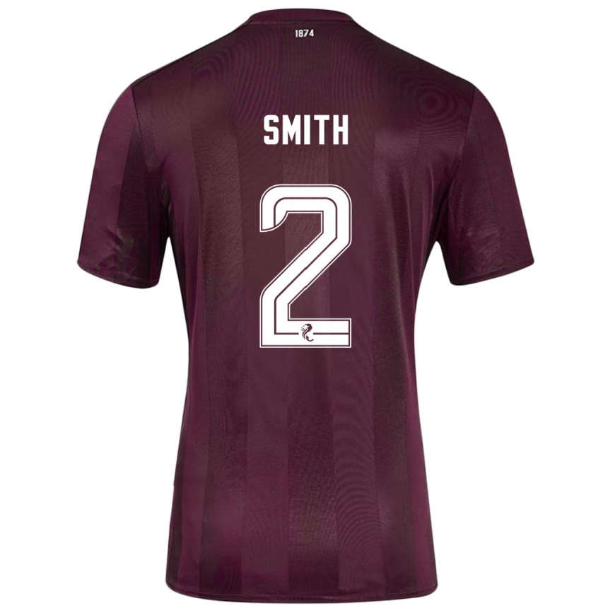 Men Football Lucas Smith #2 Burgundy Home Jersey 2024/25 T-Shirt Canada