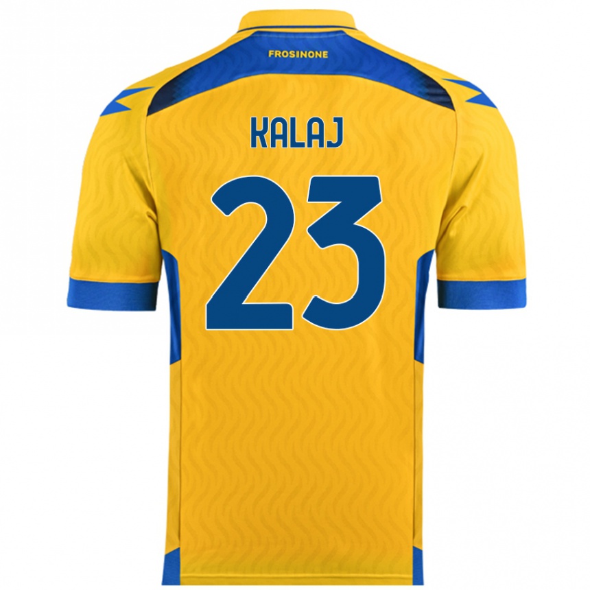 Homme Football Maillot Sergio Kalaj #23 Jaune Tenues Domicile 2024/25 Canada