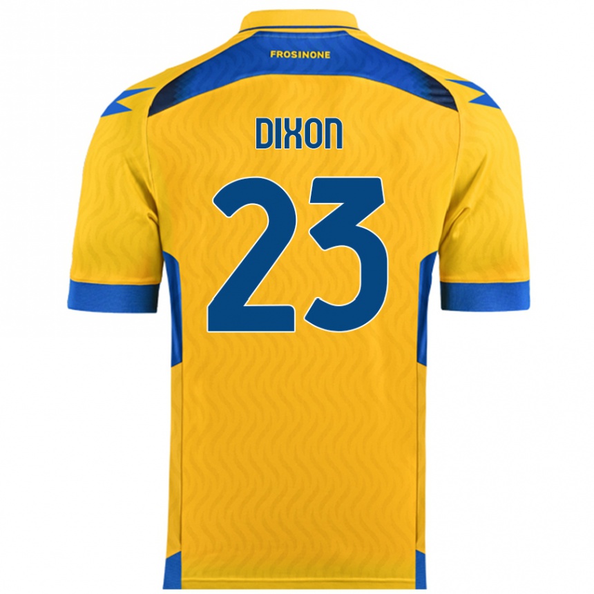 Homme Football Maillot Damar Dixon #23 Jaune Tenues Domicile 2024/25 Canada