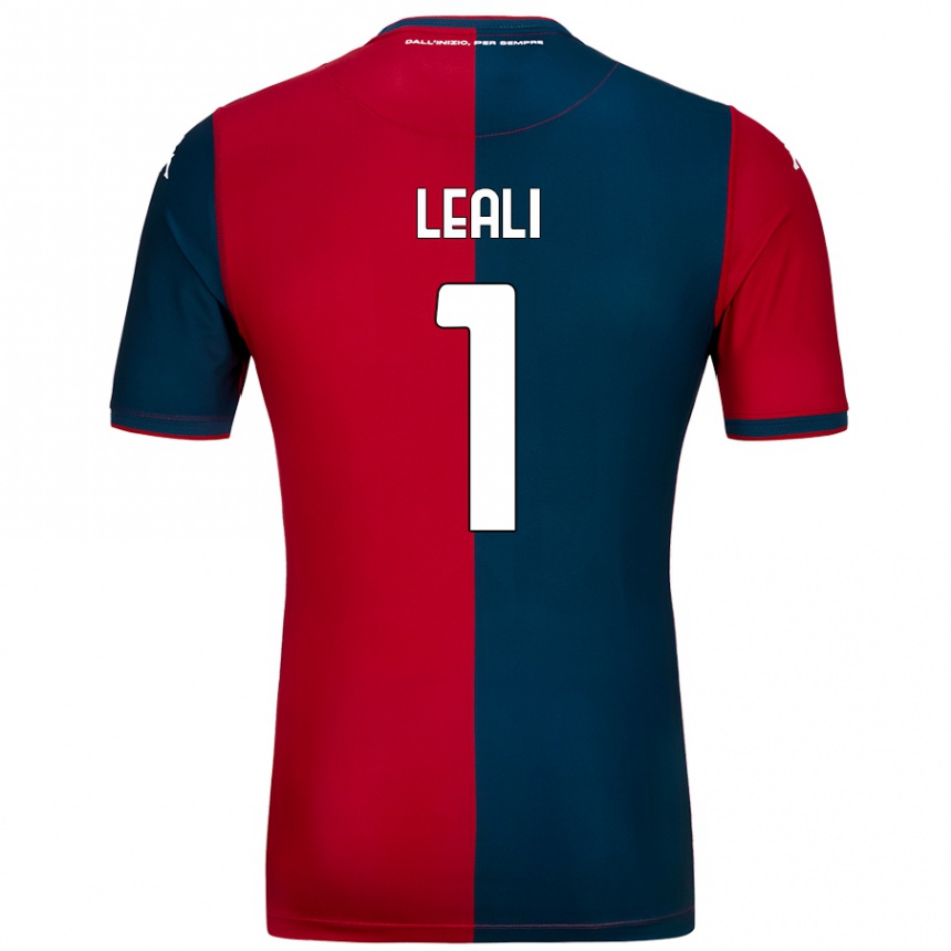 Homme Football Maillot Nicola Leali #1 Rouge Bleu Foncé Tenues Domicile 2024/25 Canada