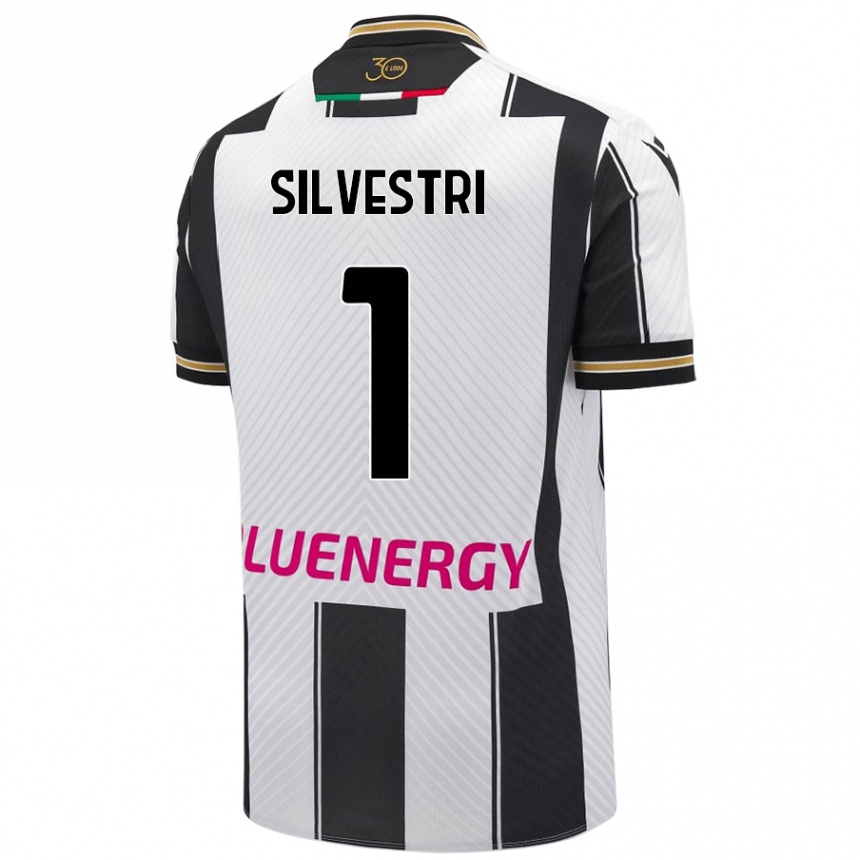 Men Football Marco Silvestri #1 White Black Home Jersey 2024/25 T-Shirt Canada