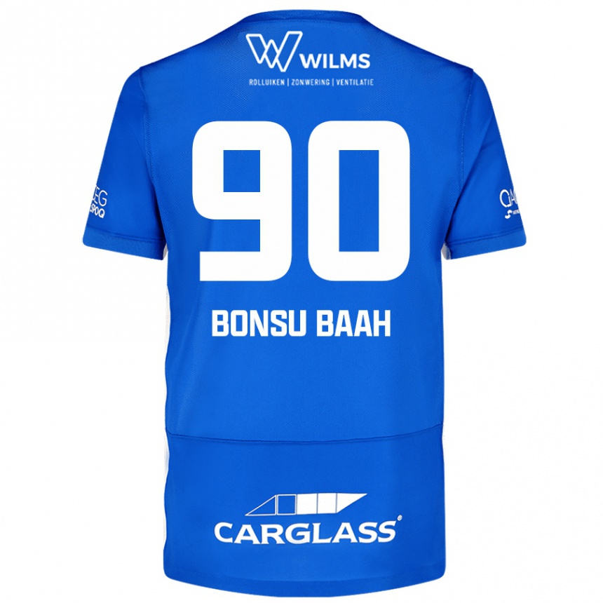 Men Football Christopher Bonsu Baah #90 Blue Home Jersey 2024/25 T-Shirt Canada