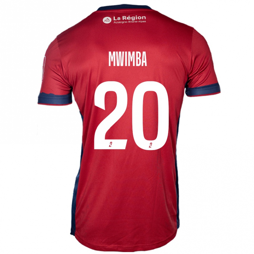 Homme Football Maillot Josué Mwimba Isala #20 Bordeaux Clair Tenues Domicile 2024/25 Canada