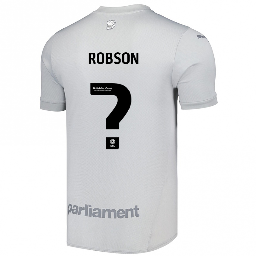 Men Football Robson Woodcock #0 Silver Gray Away Jersey 2024/25 T-Shirt Canada