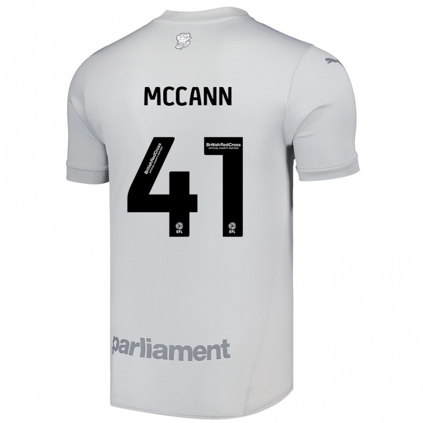 Men Football Bayley Mccann #41 Silver Gray Away Jersey 2024/25 T-Shirt Canada