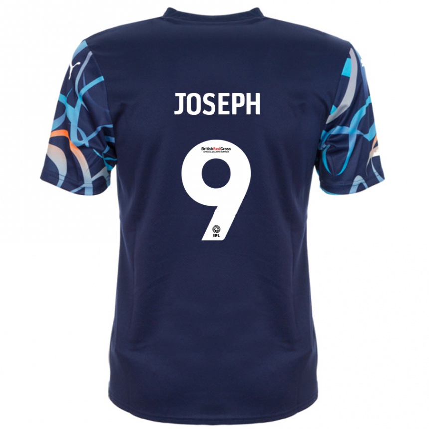 Men Football Kyle Joseph #9 Navy Blue Away Jersey 2024/25 T-Shirt Canada