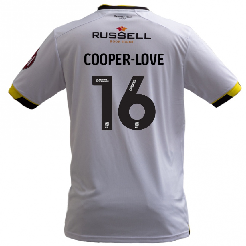 Men Football Jack Cooper-Love #16 White Away Jersey 2024/25 T-Shirt Canada