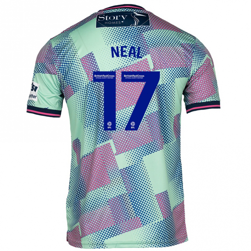 Men Football Harrison Neal #17 Green Away Jersey 2024/25 T-Shirt Canada