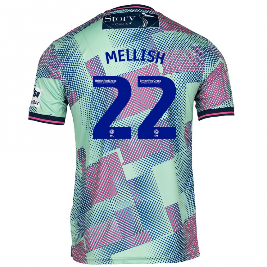 Men Football Jon Mellish #22 Green Away Jersey 2024/25 T-Shirt Canada