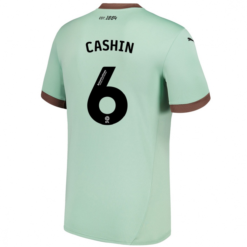 Men Football Eiran Cashin #6 Pale Green Away Jersey 2024/25 T-Shirt Canada