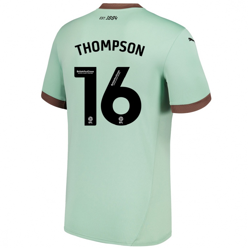 Men Football Liam Thompson #16 Pale Green Away Jersey 2024/25 T-Shirt Canada