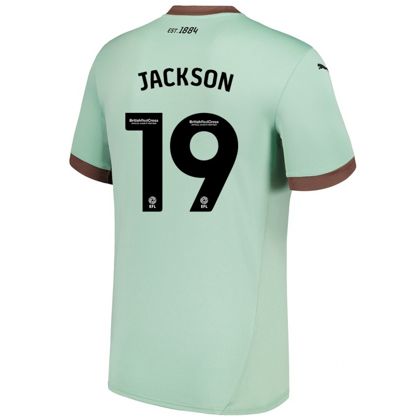 Men Football Kayden Jackson #19 Pale Green Away Jersey 2024/25 T-Shirt Canada