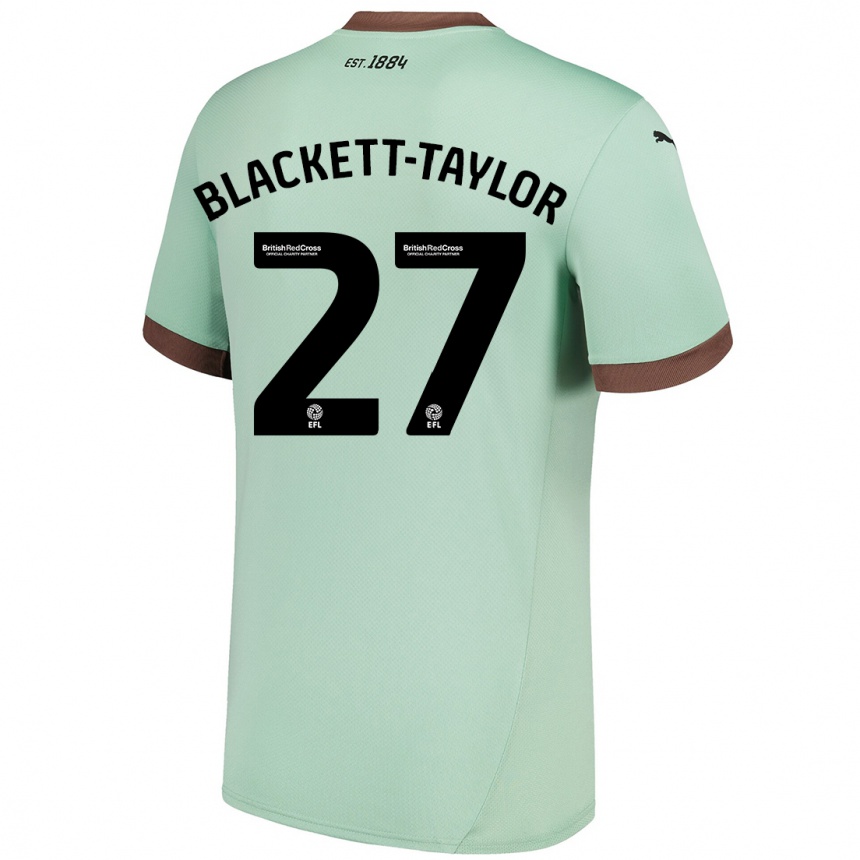 Men Football Corey Blackett-Taylor #27 Pale Green Away Jersey 2024/25 T-Shirt Canada