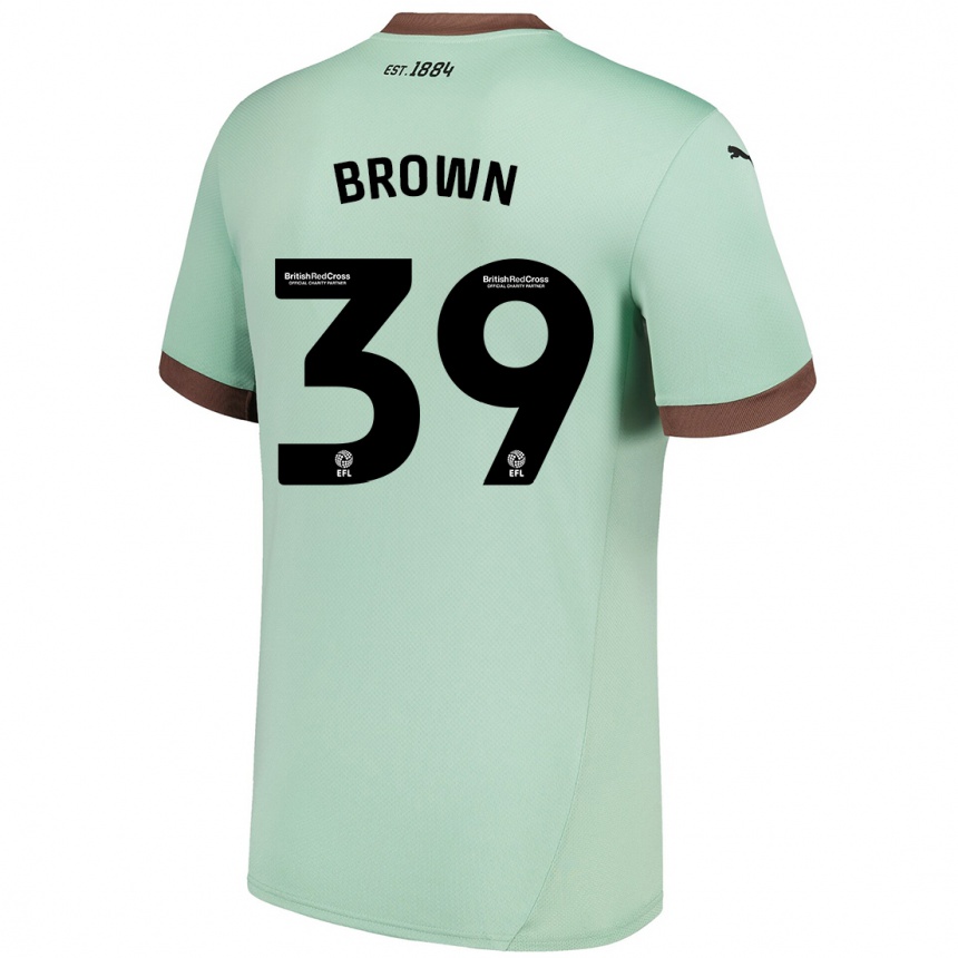 Men Football Dajaune Brown #39 Pale Green Away Jersey 2024/25 T-Shirt Canada